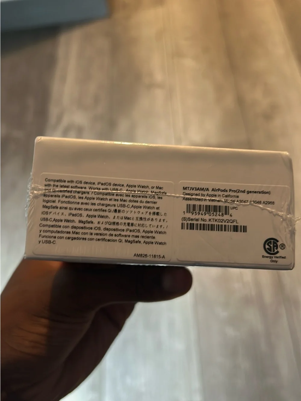 Apple AirPods Pro (2nd Generation) White Charging Case Box